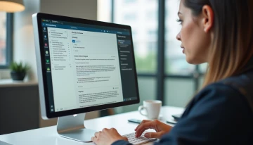A small business owner reviewing AI-drafted support emails